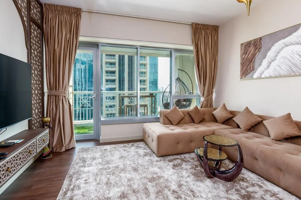 두바이 Arabian Nights 1Br - Burj Khalifa & Fountain Views 아파트