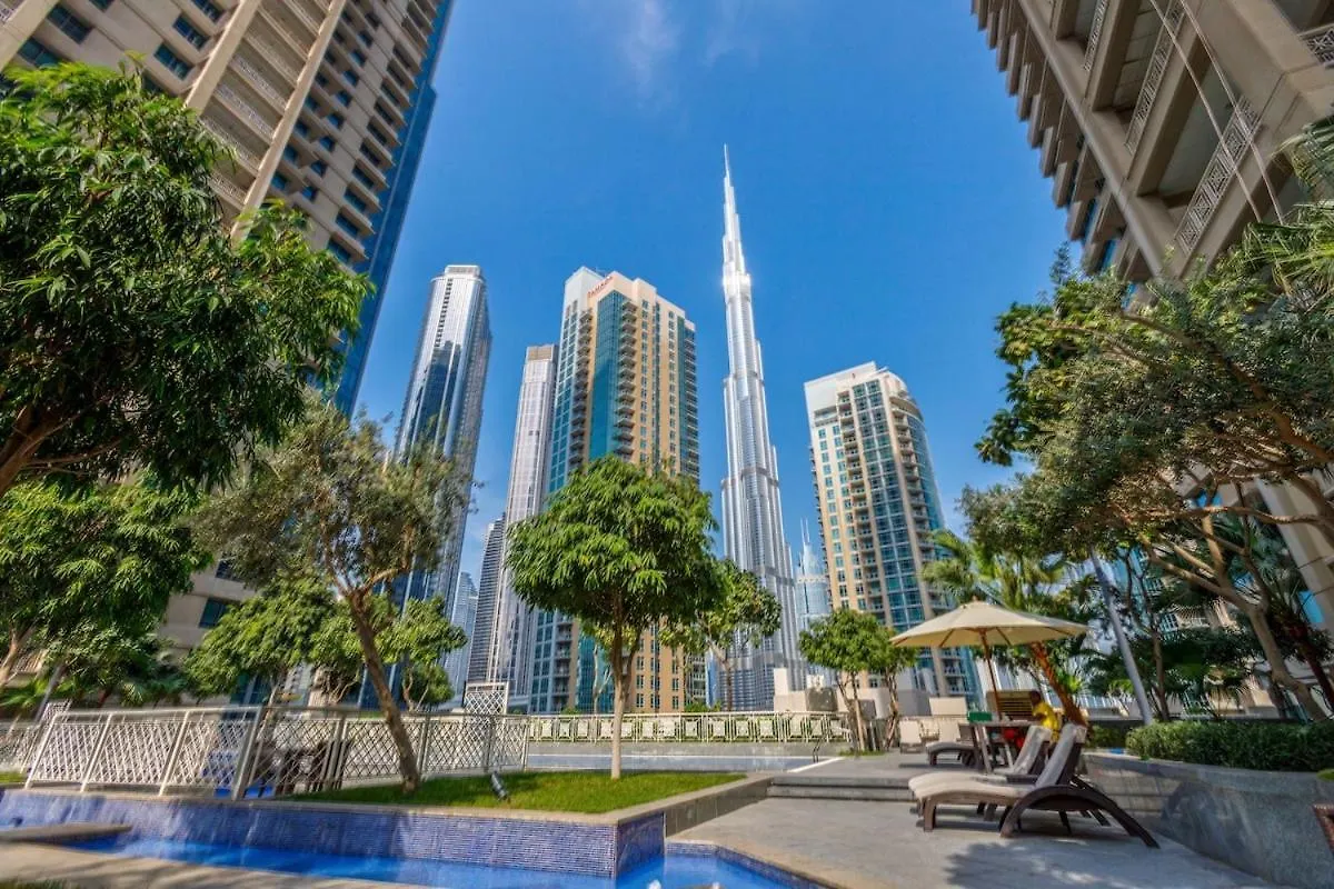 두바이 Arabian Nights 1Br - Burj Khalifa & Fountain Views 아파트