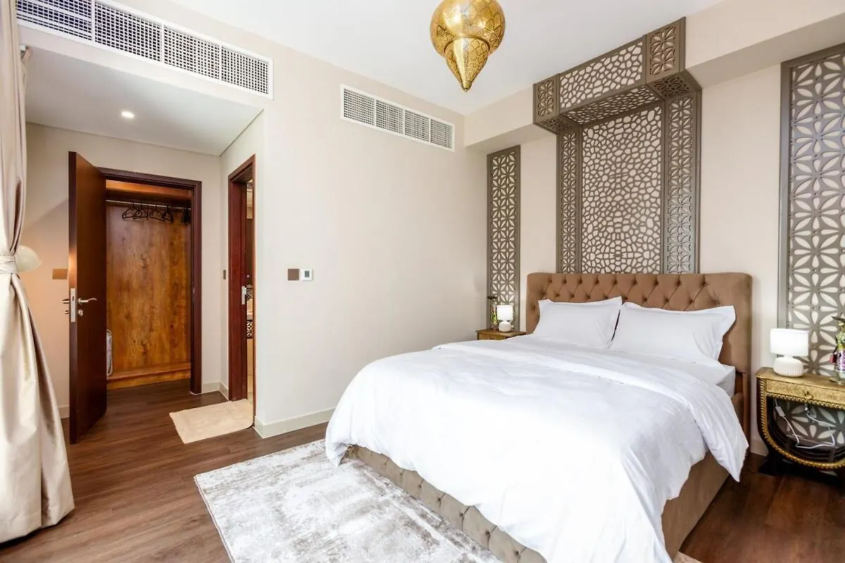 두바이 Arabian Nights 1Br - Burj Khalifa & Fountain Views 아파트